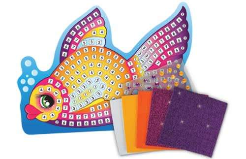 Sticky Mosaics Sticker, Fish BY The Orb Factory