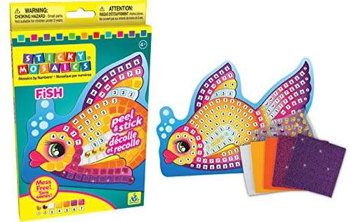 Sticky Mosaics Sticker, Fish BY The Orb Factory