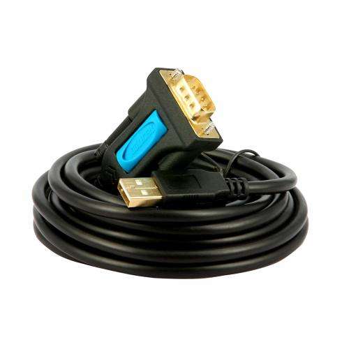TECHTOO USB 2.0 to RS232 DB9 Serial MALE A Converter Adapter Serial Cable (16ft)-5m
