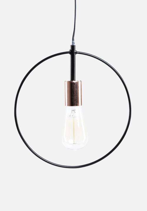 Simple Circle Pendant-Black