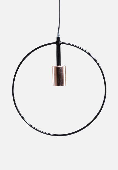 Simple Circle Pendant-Black