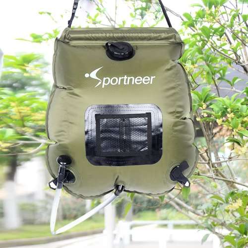 SPORTNEER SOLAR CAMPING SHOWER BAG, 5-GALLON