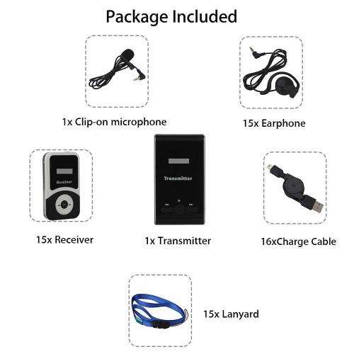 ANDERS ATG-100T Professional Wireless Tour Guide System For Tour Guiding
