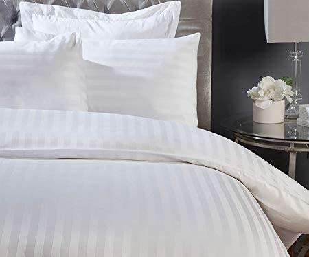 Softy Home Egyptian Cotton Satin Duvet Set - Stripe