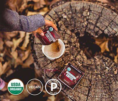 Four Sigmatic Mushroom Coffee - USDA Organic Coffee with Cordyceps and Chaga Mushroom Powder - Energ