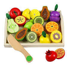 Wooden Fruit Cutting Vegetables Toys Magnetic Wooden Role Play Food Set Children Pretend Food Toy fo