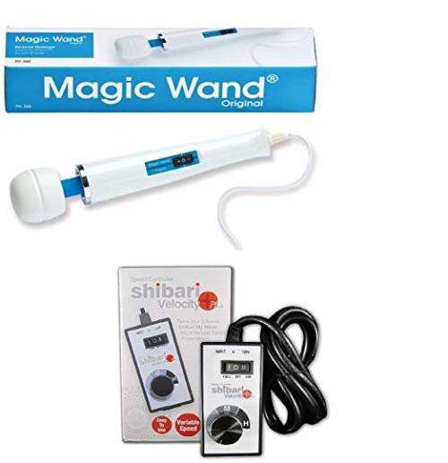Magic Wand Massager with Shibari Variable Speed Controller
