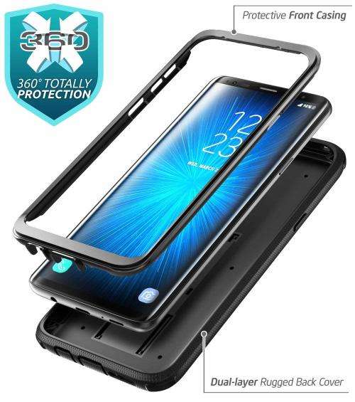VOETSTOOTS!!i-Blason Case Designed for Galaxy S9+ Plus (2018 Release), [Armorbox V2.0] [Full body] [