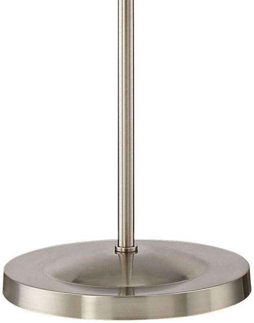 Ridley Modern Gooseneck Floor Lamp Tall Satin Nickel Adjustable Arm for Living Room Reading Bedroom