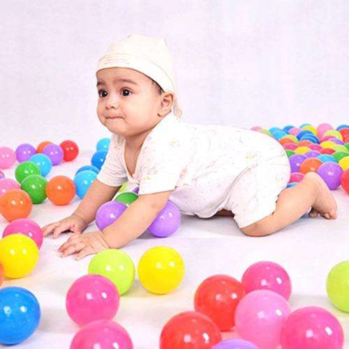 Vktech Jocestyle Colorful Ball Soft Plastic Ocean Balls Funny Baby Kid Swim Pit Toy