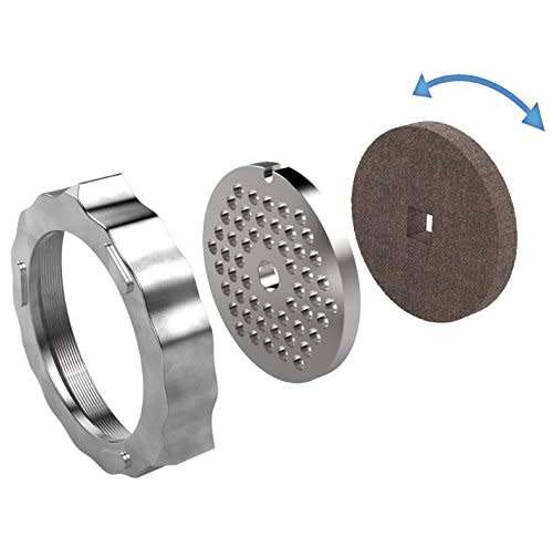 The Sausage Maker Meat Grinder Knife and Plate Sharpening System (Fine Grind, 32 Meat Grinder Knife