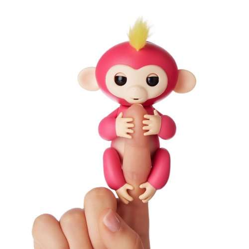 WowWee Fingerlings - Interactive Baby Monkey - Bella (Pink with Yellow Hair) By WowWee