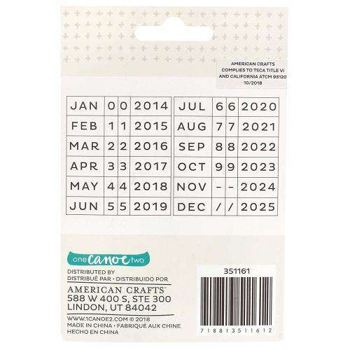 One Canoe Two 351161 Rotary Stamp, Multi
