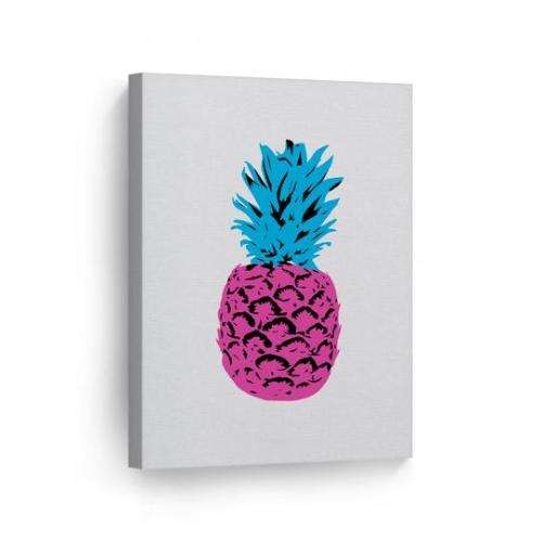 Pineapple Pink-Canvas-A4