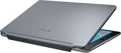 Logitech Ultrathin Magnetic Clip-On Keyboard Cover for iPad Air, Space Gray