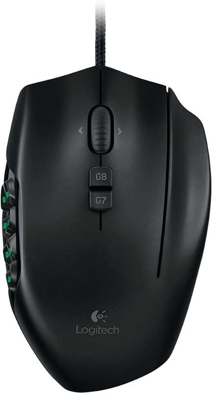 Logitech G600 MMO Gaming Mouse, RGB Backlit, 20 Programmable Buttons