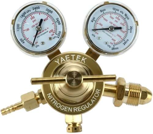 VOETSTOOTS!!YaeTek Nitrogen Regulator with 0-600 PSI Delivery Pressure Equipment Brass Inlet Outlet