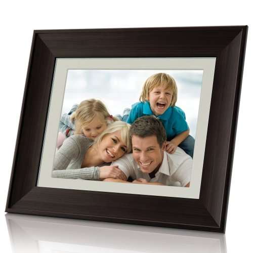 Coby DP854-1G 8-Inch Digital Picture Frame Wooden