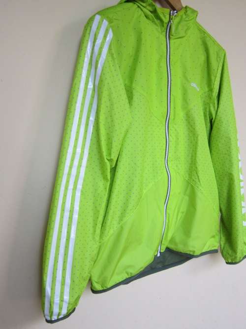 ADIDAS WOMENS LIME/GREEN ACTIVE HOODED JERSEY M