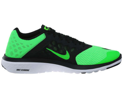 NIKE MEN'S GREEN/BLACK FS LITE RUN 3 RUNNING SHOES SIZE 9.5