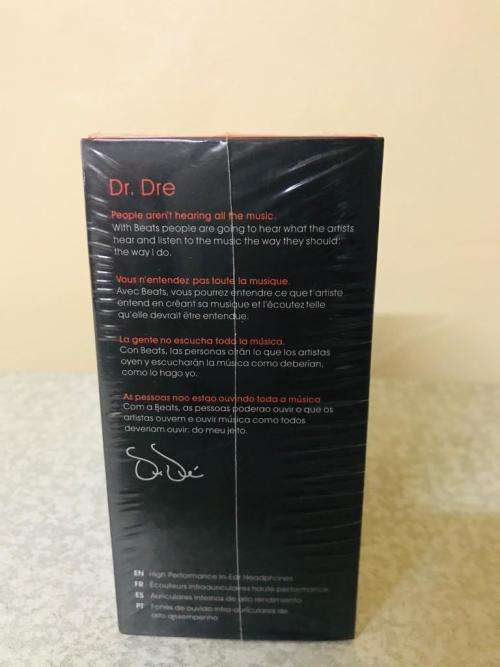 Generic Earphones Black/Red Sealed