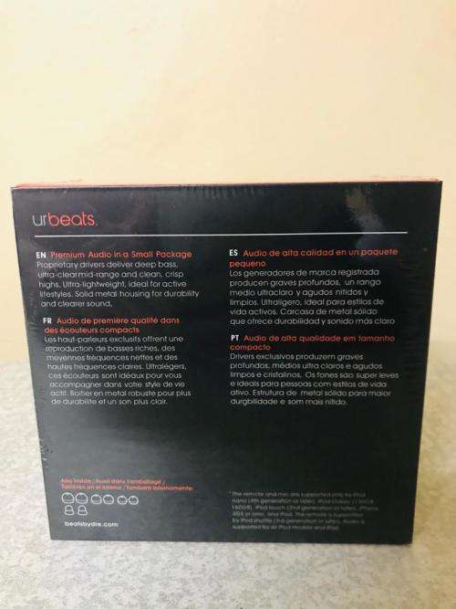 Generic Earphones Black/Red Sealed