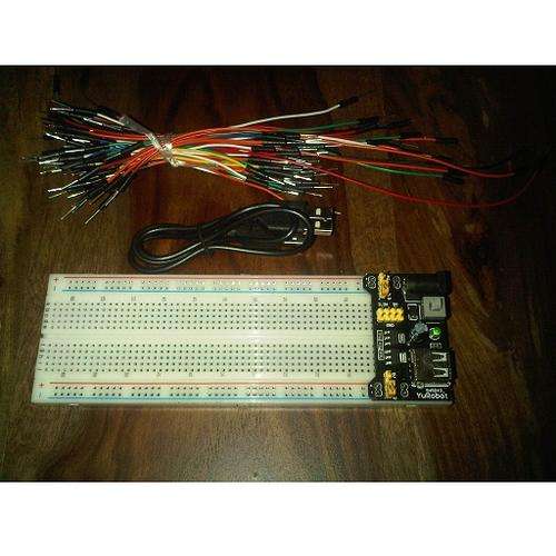 Solderless Breadboard MB102 + 65Pcs Jumper cables + 3V 5V USB Power Supply Module