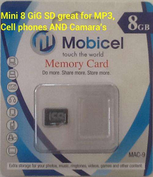 "5 ON AUCTION" 8 GB Memory Card