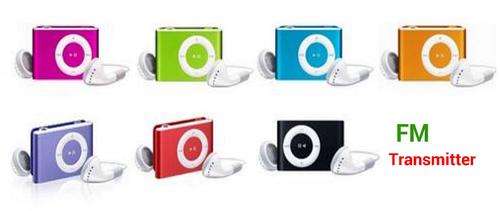 "3 ON AUCTION" Mini metal MP3 Player with FM Radio