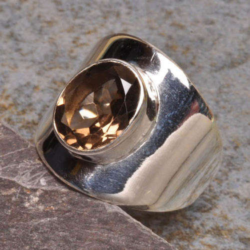 Sterling Silver Smoky Quartz Ring