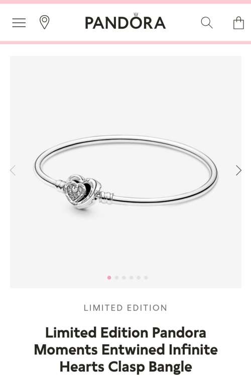 Pandora Moments Heart Bangle