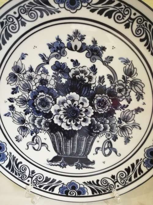 DELFT FLORAL 26 CM PLATE