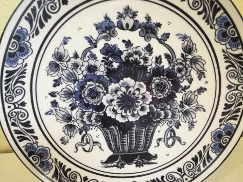 DELFT FLORAL 26 CM PLATE