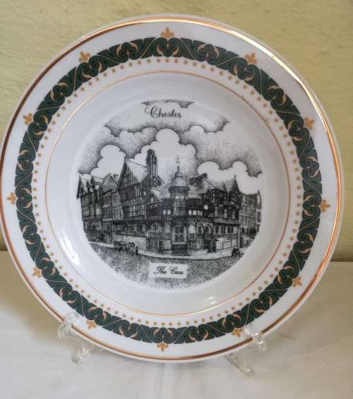 GERALD SWAN LIMITED EDITION PLATE - THE CROSS - CHESTER