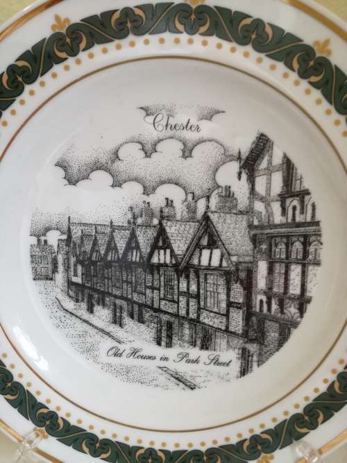 LIMITED EDITION PLATE - GERALD SWAN - OLD HOUSES IN PARK STREET