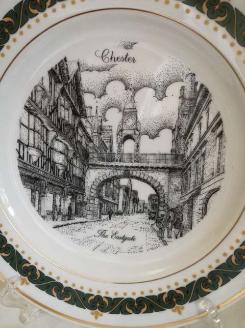 LIMITED EDITION PLATE - GERALD SWAN - CHESTER - THE EASTGATE