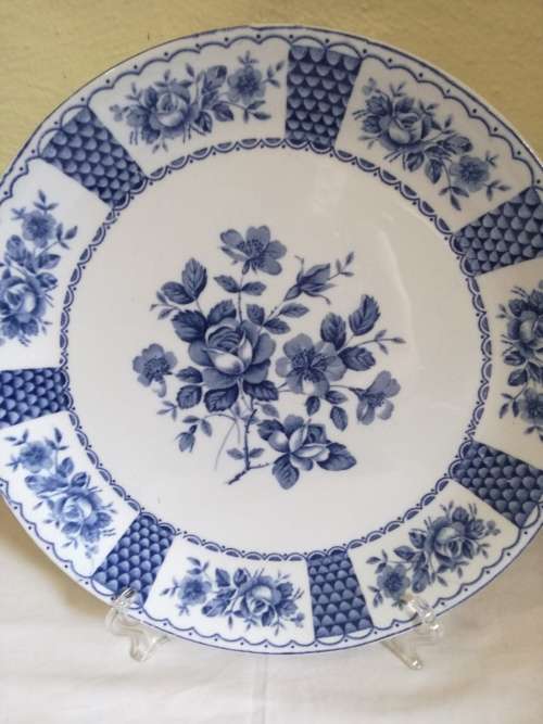 MELODY - ALFRED MEAKIN - BLUE DECORATIVE PLATE - 23 CM