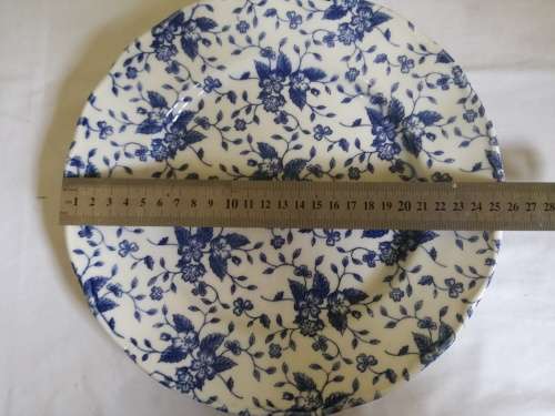 ROYAL TUDOR 'BOUQUET - BY GRINDLEY STUNNING BLUE PLATE - 26 CM