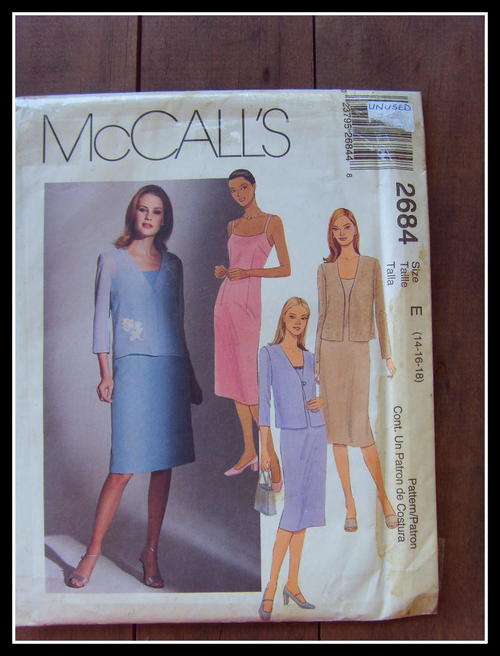 UNUSED McCALL'S PATTERN NO. 2684