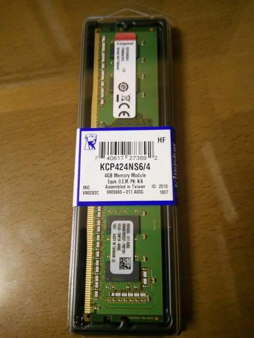 Kingston KCP424NS6/4 1.2v 4GB DDR4  240-Pin Desktop Internal Memory