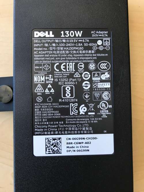 DELL 130W ORIGINAL AC Adapter