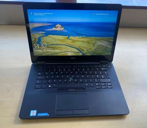 Dell Latitude E7470  (Intel Core i5-6300U) 16GB Ram 256GB SSD 14` Touch Screen