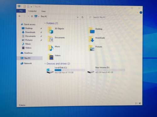 Dell Optiplex 3060  Desktop Mini  Intel i3-8100T @ 3.1 GHZ  8GB Ram  128GB SSD   500GB HDD