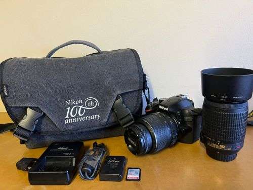 NIKON D3200 DSLR Camera with 2 x Lens and Accessories