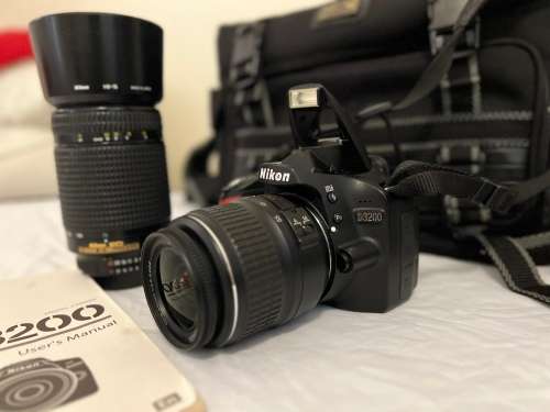 NIKON D3200 with  1x NIKON 18-55mm Lens 1x NIKON 70-300mm lens