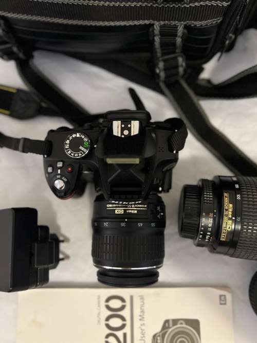 NIKON D3200 with  1x NIKON 18-55mm Lens 1x NIKON 70-300mm lens