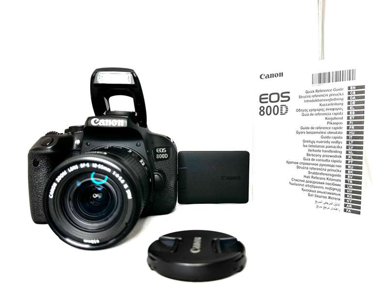 Canon EOS 800D with Lens and accessories