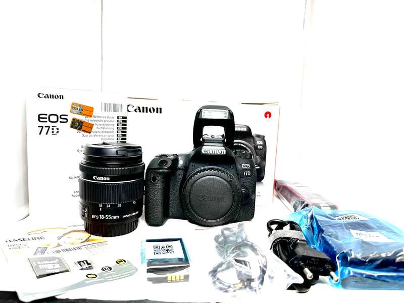 Canon EOS 77D with Lens and accessories