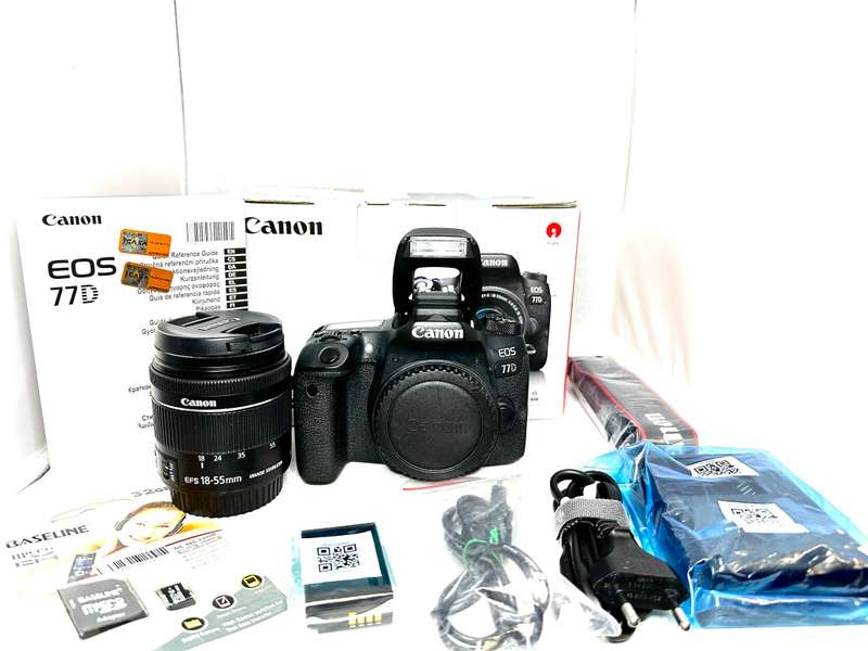 Canon EOS 77D with Lens and accessories