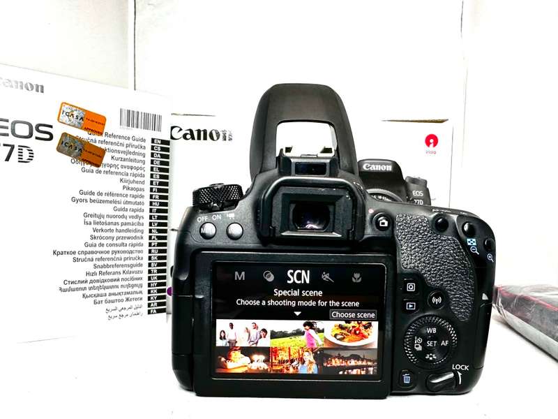 Canon EOS 77D with Lens and accessories